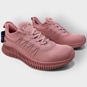 Skechers BOBS GEO Mesh Running Shoes Pink Women 9.5 Lightweight 117417 ROS